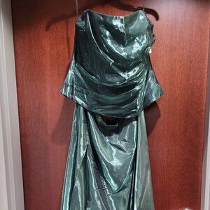 Aspeed A line Pine Color Prom Dress